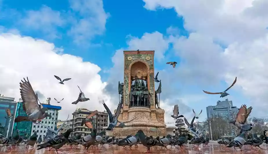 Republic Monument at Taksim Square Istanbul