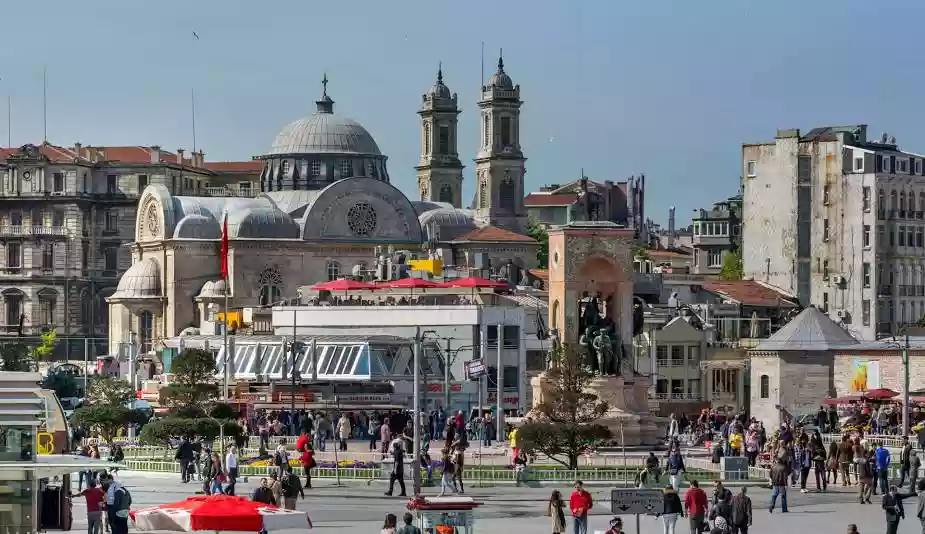 Taksim Square Istanbul and Republic Monument